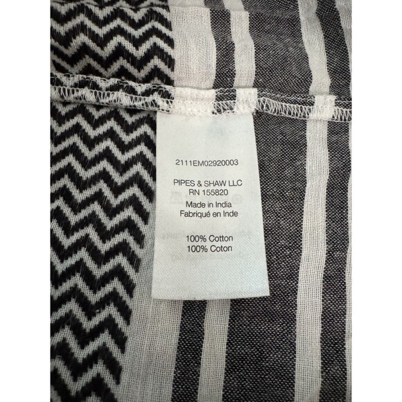Veronica Beard 'Quartz' Striped Cotton Maxi Dress Black Multi Size Large - Picture 11 of 13